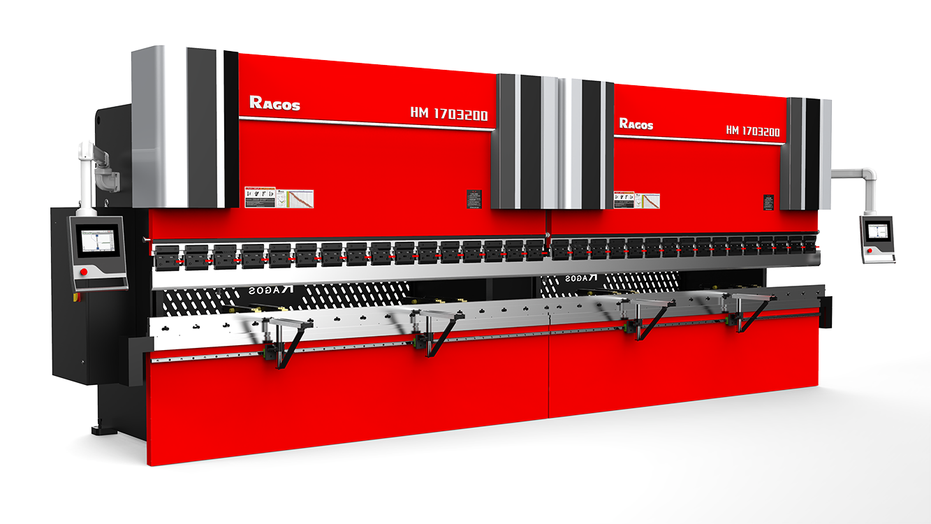 Dual servo hybrid cnc press brake HM-170-3200 model parameter picture RAGOS 