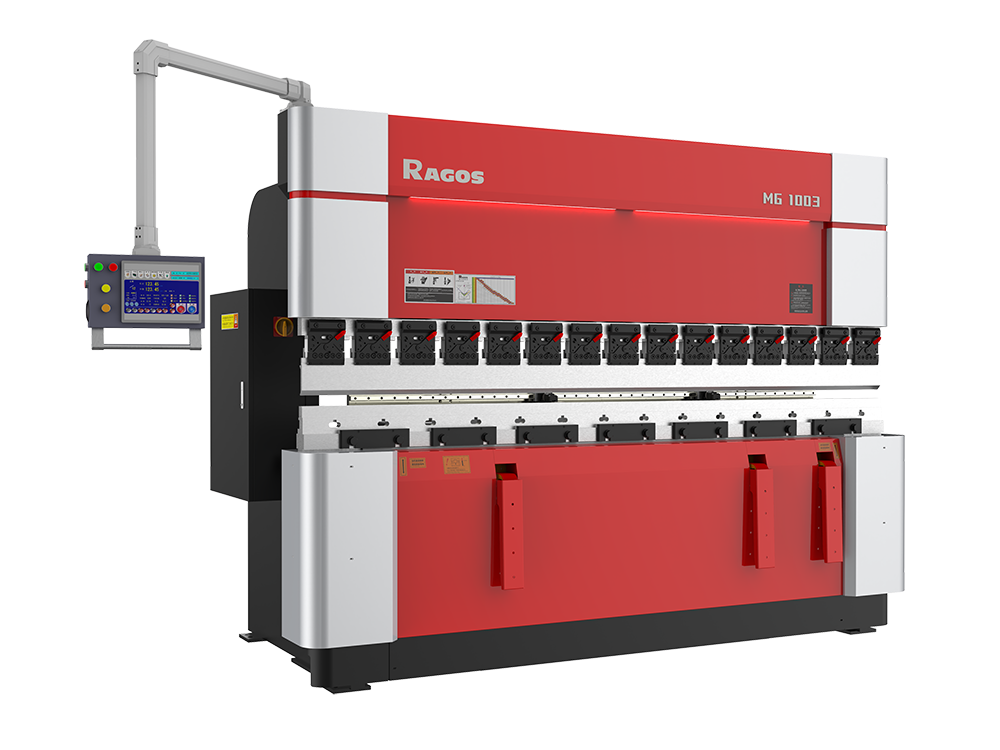 Up-acting hybrid cnc press brake MG-1003 model parameter picture RAGOS