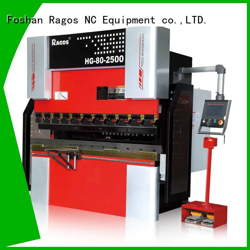 Ragos hydraulic cnc sheet metal brake factory for industrial used