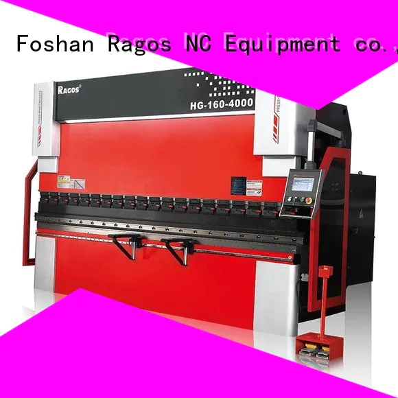 Ragos steel 20 ton press brake supply for industrial used