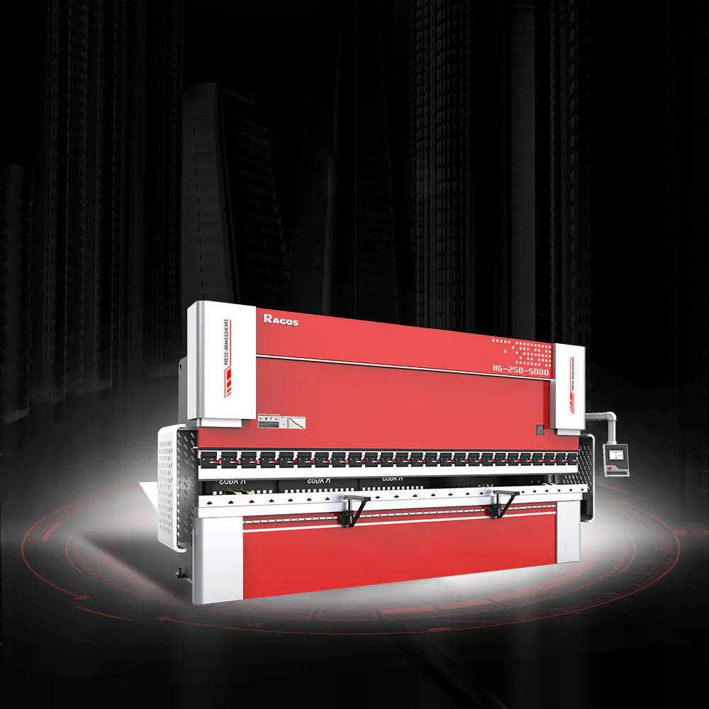 RAGOS HG-250-5000/6000 Down acting hybrid cnc press brake parameter High Quality Supplier In China
